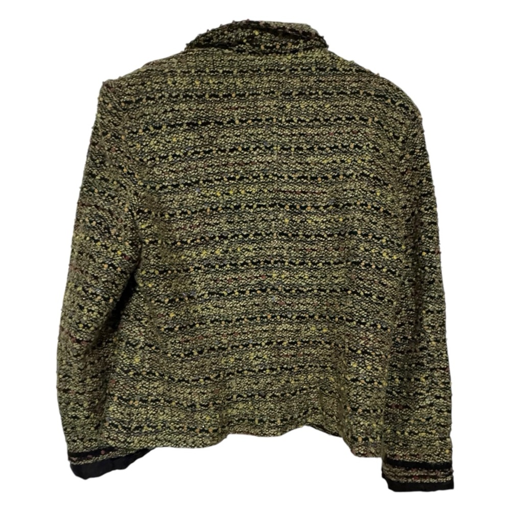 Sag Harbor Women's Tweed Blazer - Black and Gold holiday old money cottage - Picture 9 of 12